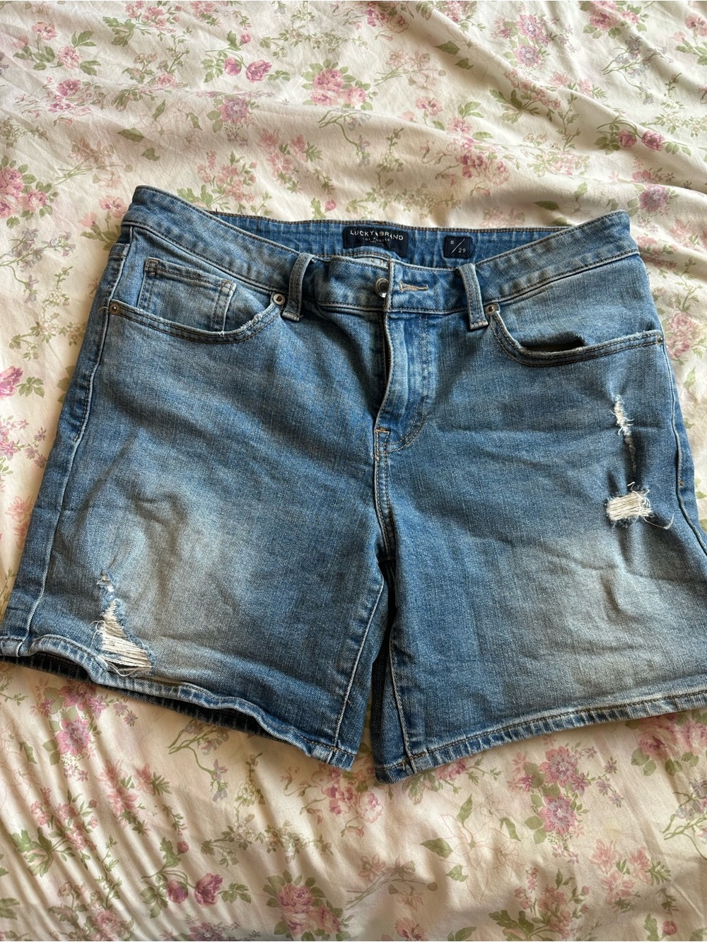 lucky brand mid length shorts